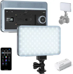 Viltrox15B Bi-Color LED Camera Video Light,18W 2800K-6800K CRI 95 , On Camera LED Photography Lighting with Cold Shoe,2200mAh Rechargeable(with Battery)
