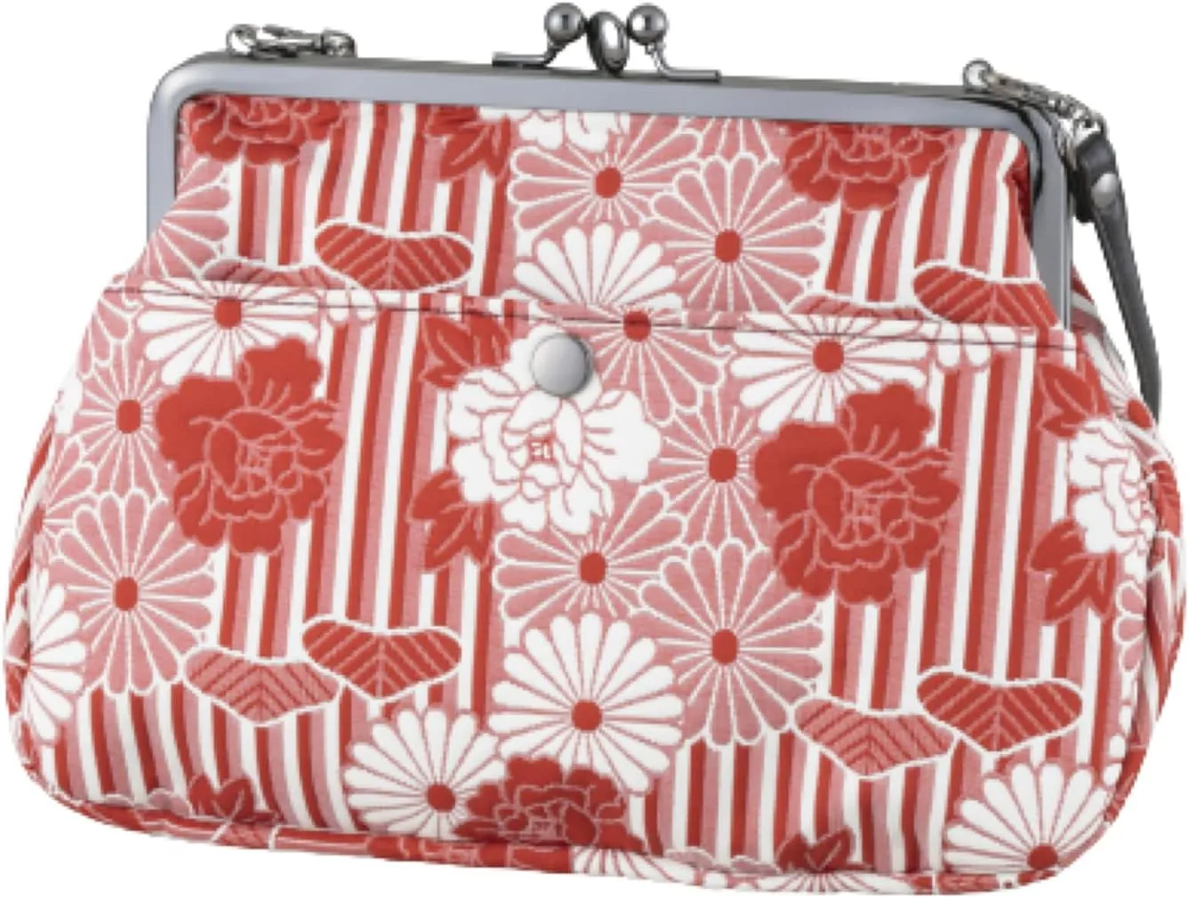Vintage Kiss Lock Purses and Handbags Crossbody Bag/Made in Japan Japanese Bag Evening Clutch Buckle Purse Shoulder Bag