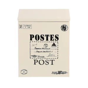 Vintage Office Decor Decorative Mail Box Business Drop Slot Box Lockable Post