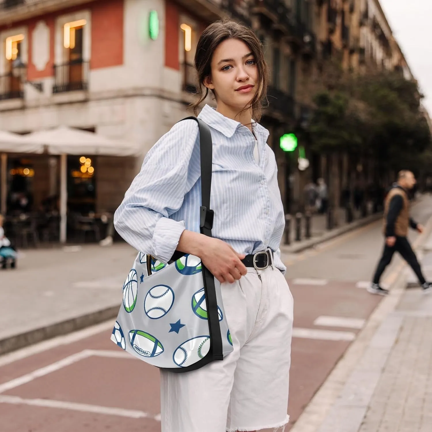 Vintage Plank Scratch Ocean Seabird Bag with Zipper and Pockets, Leather Crossbody Bag, Woman Leather Bag