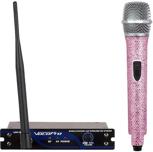 VocoPro PA System (UHF-18-DIAMOND-9N-PINK)