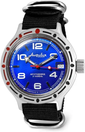 VOSTOK | Classic Amphibian Automatic Self-Winding Russian Diver Wrist Watch | WR 200 m | Amphibia 420432 |Fashion | Business | Casual Men's Watches