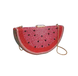 Watermelon Crystal Evening Bag