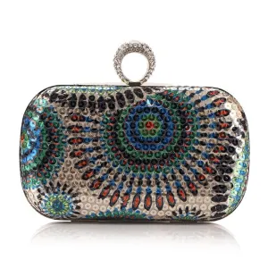 Wedding Women Clutch Purses Sequins Evening Party Shoulder Bag