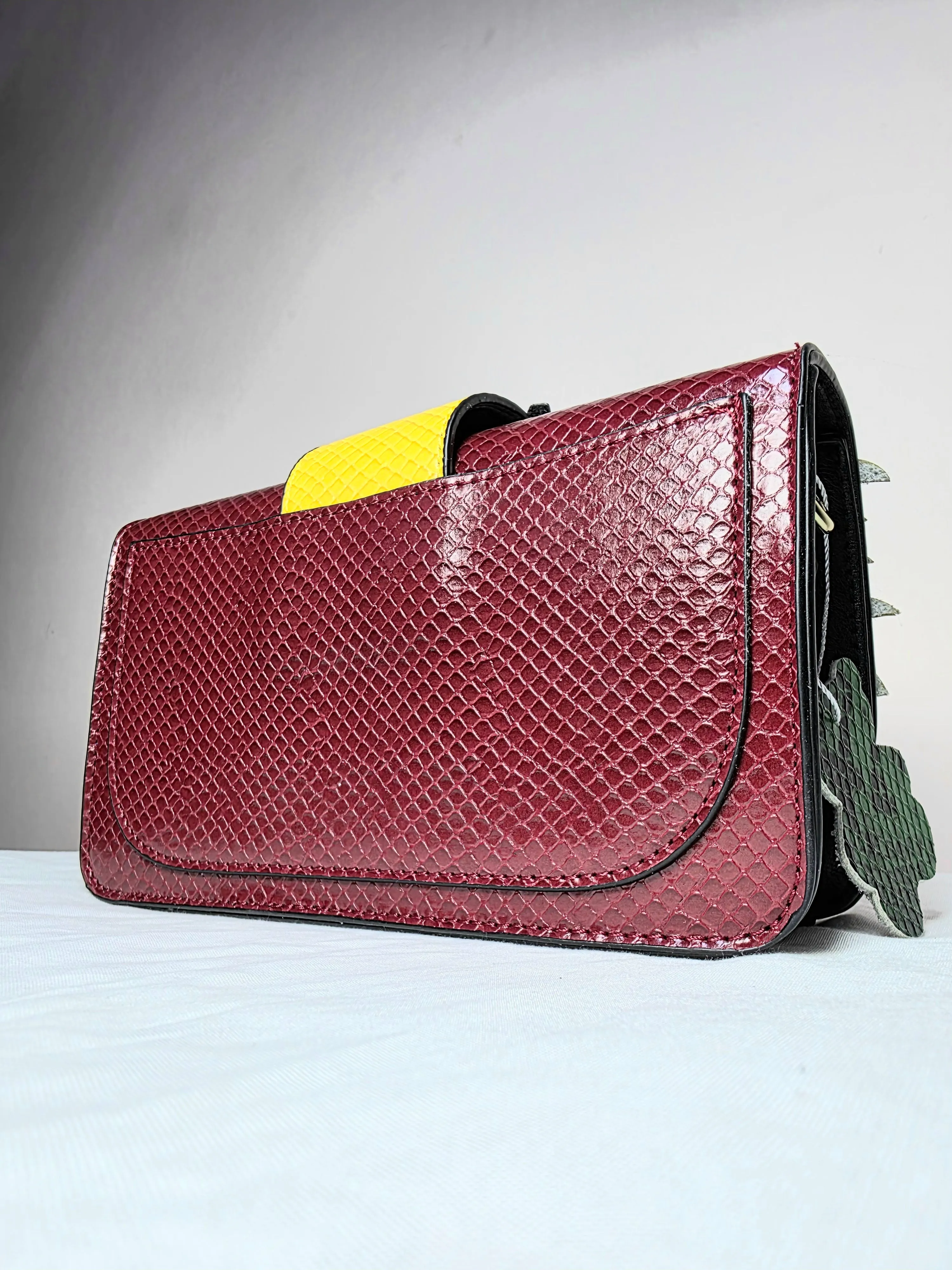 Whimsical Owl Buckle Crossbody Bag - Statement Piece