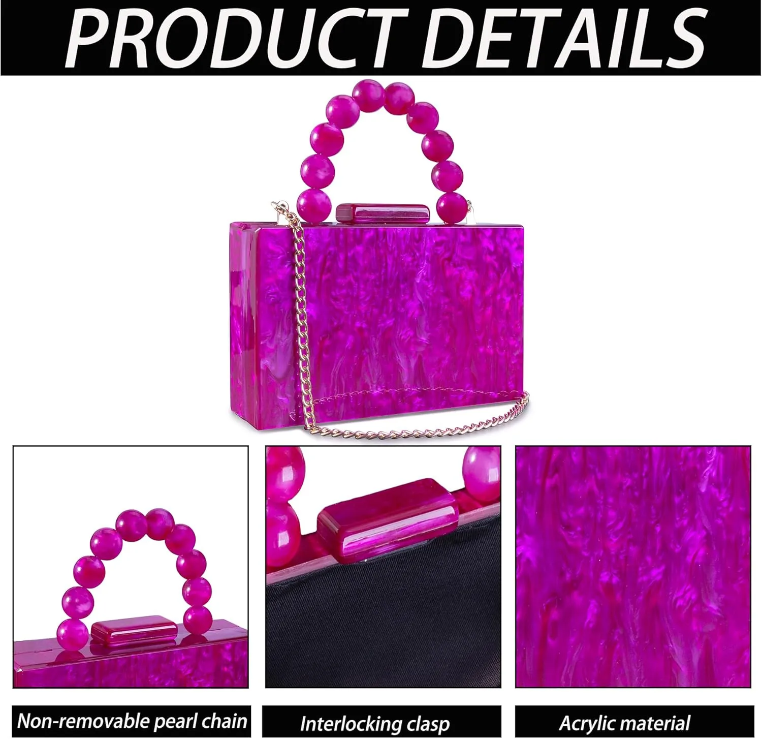 Women Acrylic Clutch Purse Leopard Print Evening Bag Chain Formal Handbag Party Bridal Wedding Clutch Purse for Women