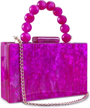 Women Acrylic Clutch Purse Leopard Print Evening Bag Chain Formal Handbag Party Bridal Wedding Clutch Purse for Women