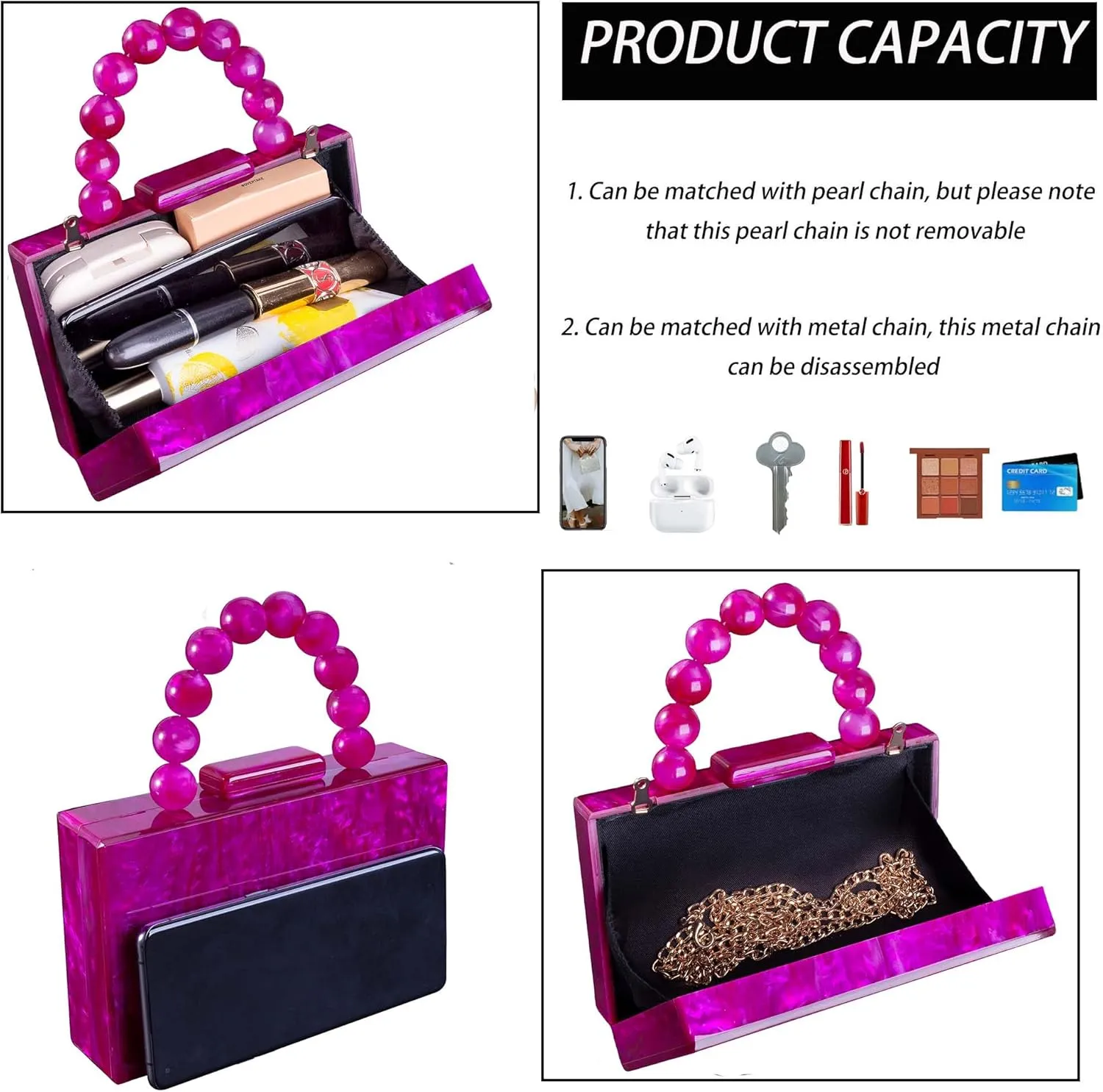 Women Acrylic Clutch Purse Leopard Print Evening Bag Chain Formal Handbag Party Bridal Wedding Clutch Purse for Women