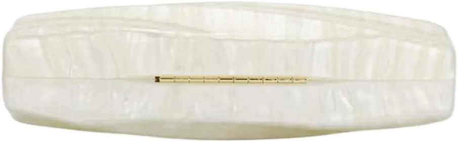 Women Acrylic Evening Clutch Purse Unique Stripe Pressed Marble Handbag for Wedding Party Prom