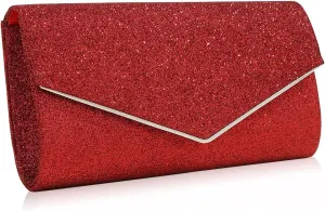 Women Clutch Bag Sequins Evening Bag Bridal Wedding Purse Glitter Sparkly Handbag