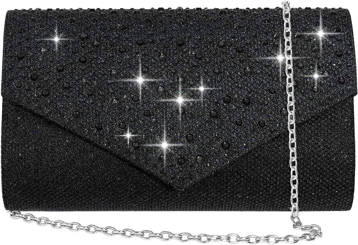 Women Evening Bag Clutch Rhinestone Envelope Party Handbag Bridal Prom Purse