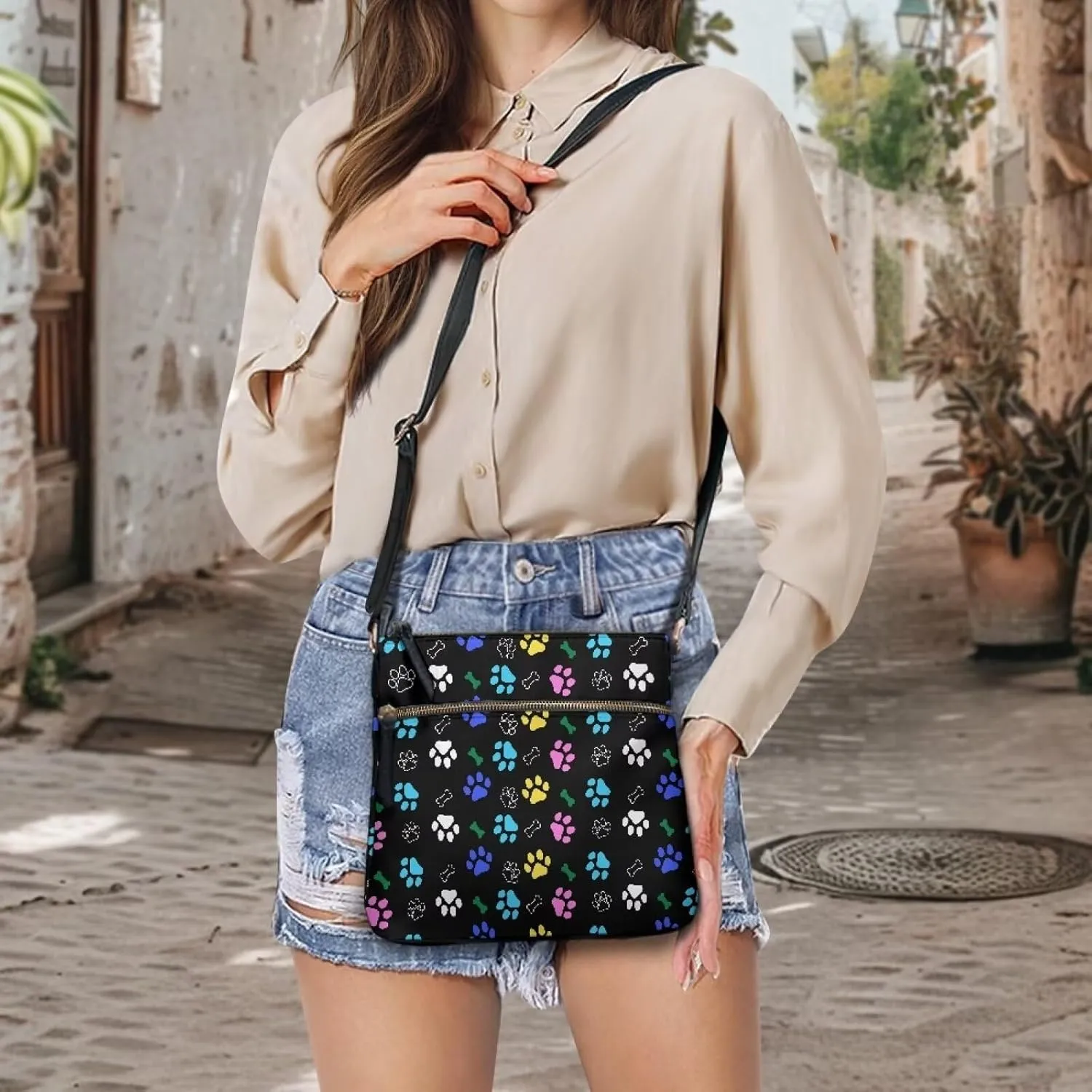 Women Leather Crossbody Hobo Bag Satchel Purse Cross Body Purse Handbag with Adjustable Shoulder Strap