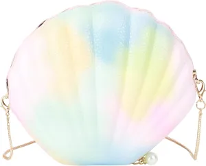 Women Mini Seashell Evening Clutch Handbag Cross-body Bag Shoulder Bag