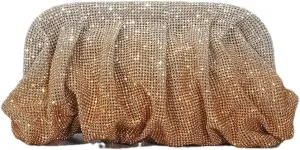 Women Sparkly Evening Clutch Bling Rhinestone Bride Purse Party Prom Cocktail Wedding Handbag