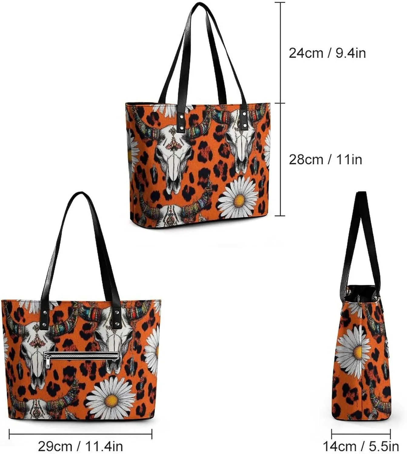 Women Tote Bags Handbags PU Leather Shoulder Casual Handbags