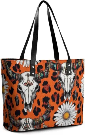 Women Tote Bags Handbags PU Leather Shoulder Casual Handbags