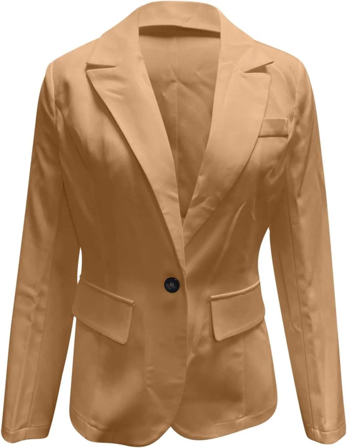 Womens Blazer Casual Lapel Long Sleeve Solid Classic Open Front Cardigan Blazers Daily Commute Office Fall Coats