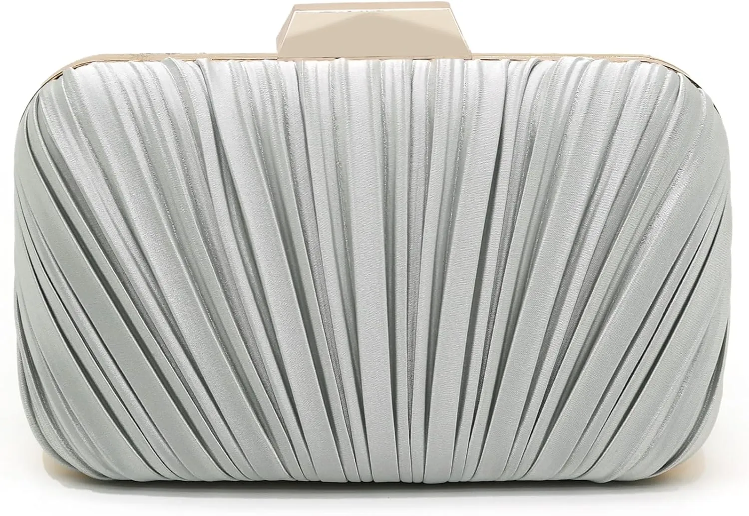 Women's Evening Bag Summer Wedding Party Clutches Pleated Evening Bag for Bridal Shoulder Handbag