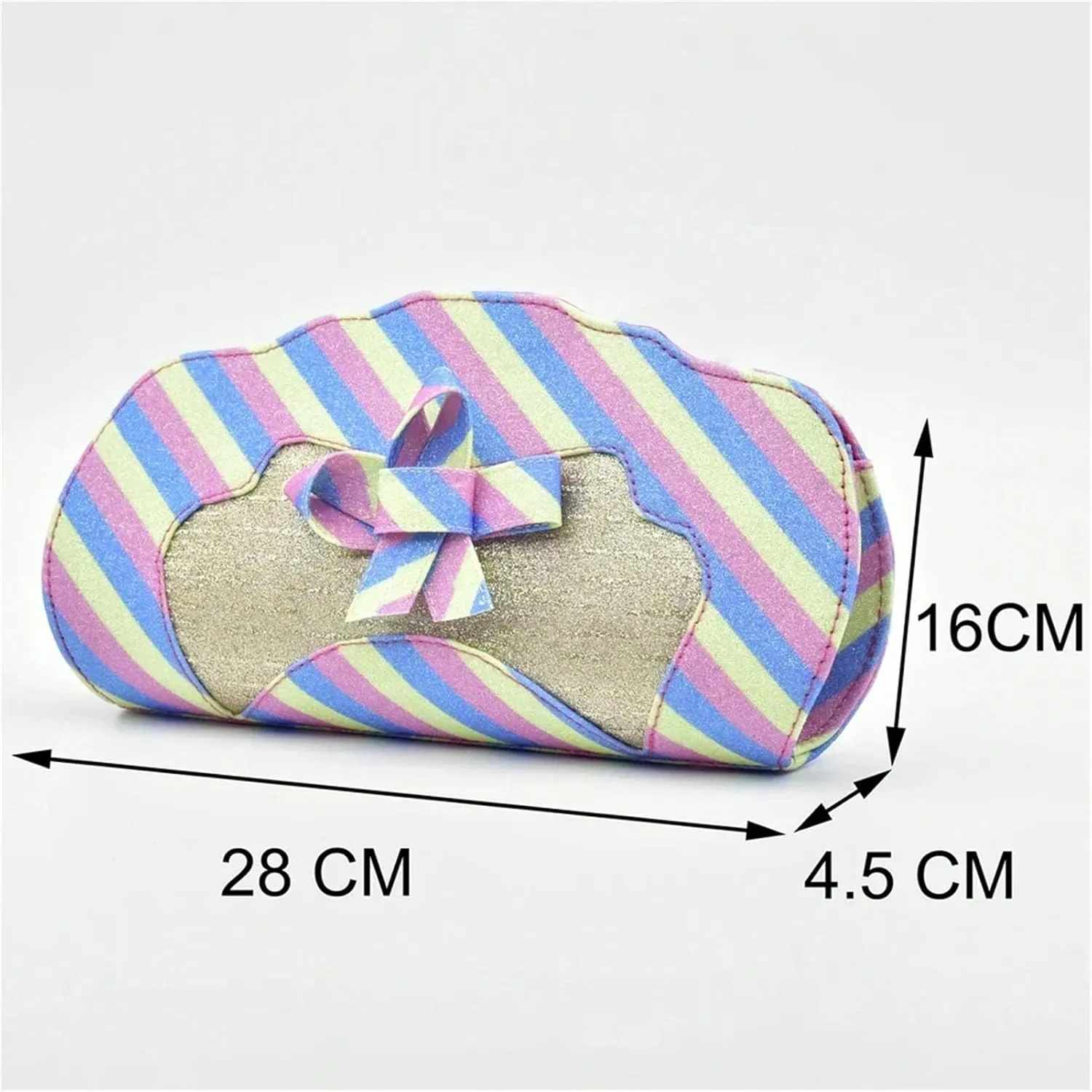 Women's Italian Women Party Shoe & Bag Set - Colorful Rainbow Butterfly Design Pumps & Purse for Elegant Evening Outfits