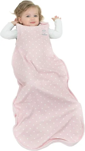 Woolino Toddler Sleeping Bag, 4 Season, Merino Wool and Organic Cotton Baby Wearable Blanket, 2-4 Years