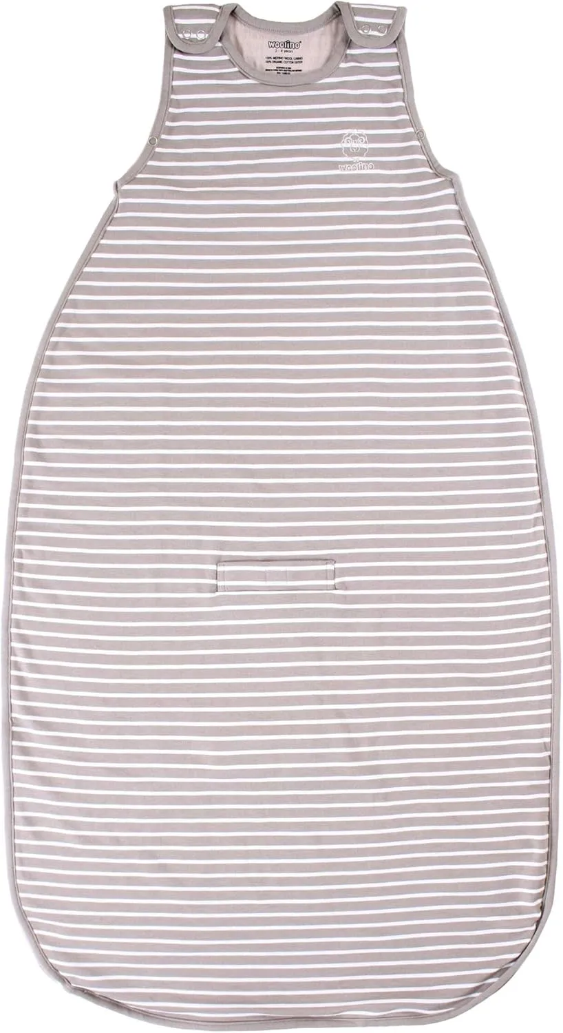 Woolino Toddler Sleeping Bag, 4 Season, Merino Wool and Organic Cotton Baby Wearable Blanket, 2-4 Years