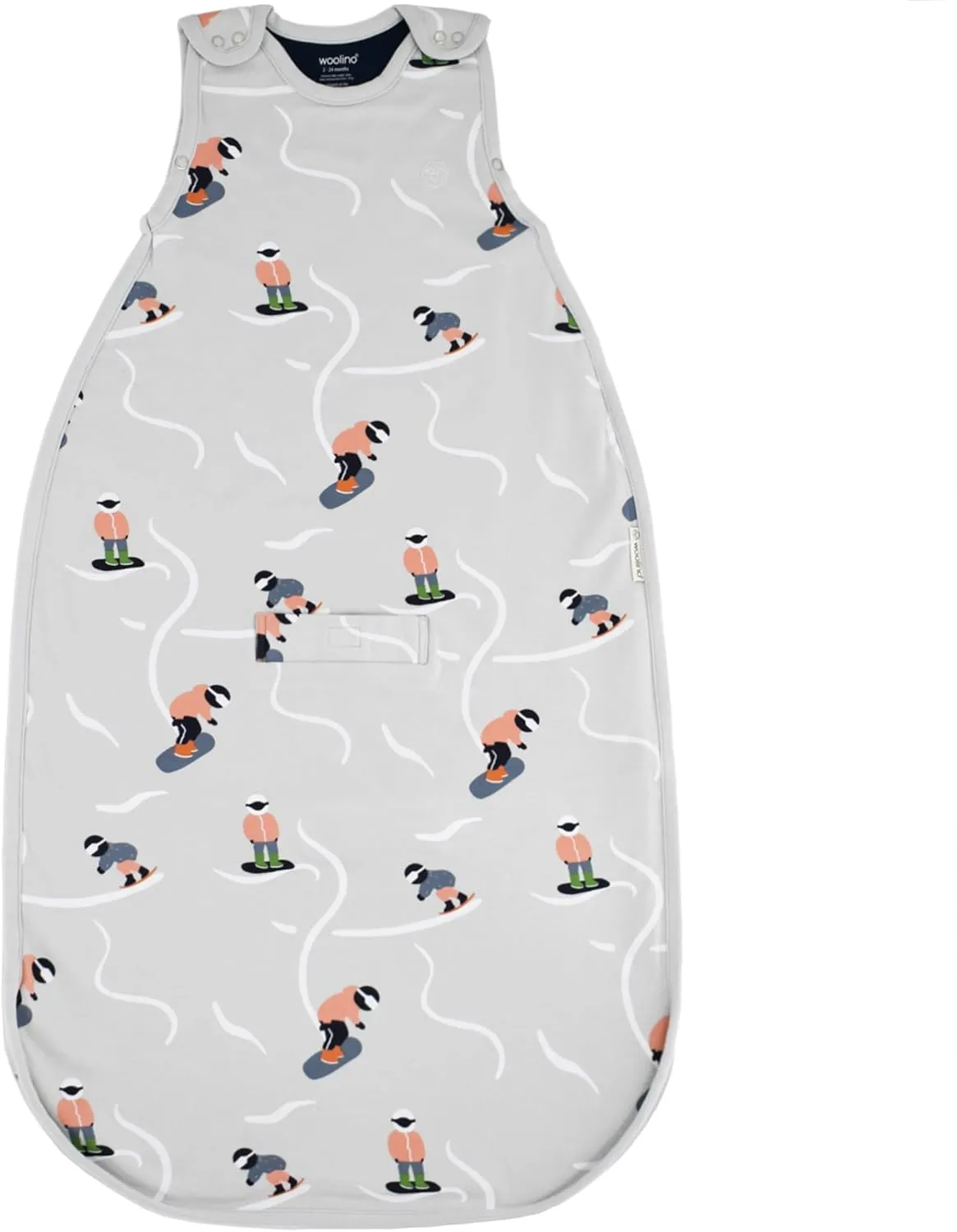 Woolino Toddler Sleeping Bag, 4 Season, Merino Wool and Organic Cotton Baby Wearable Blanket, 2-4 Years