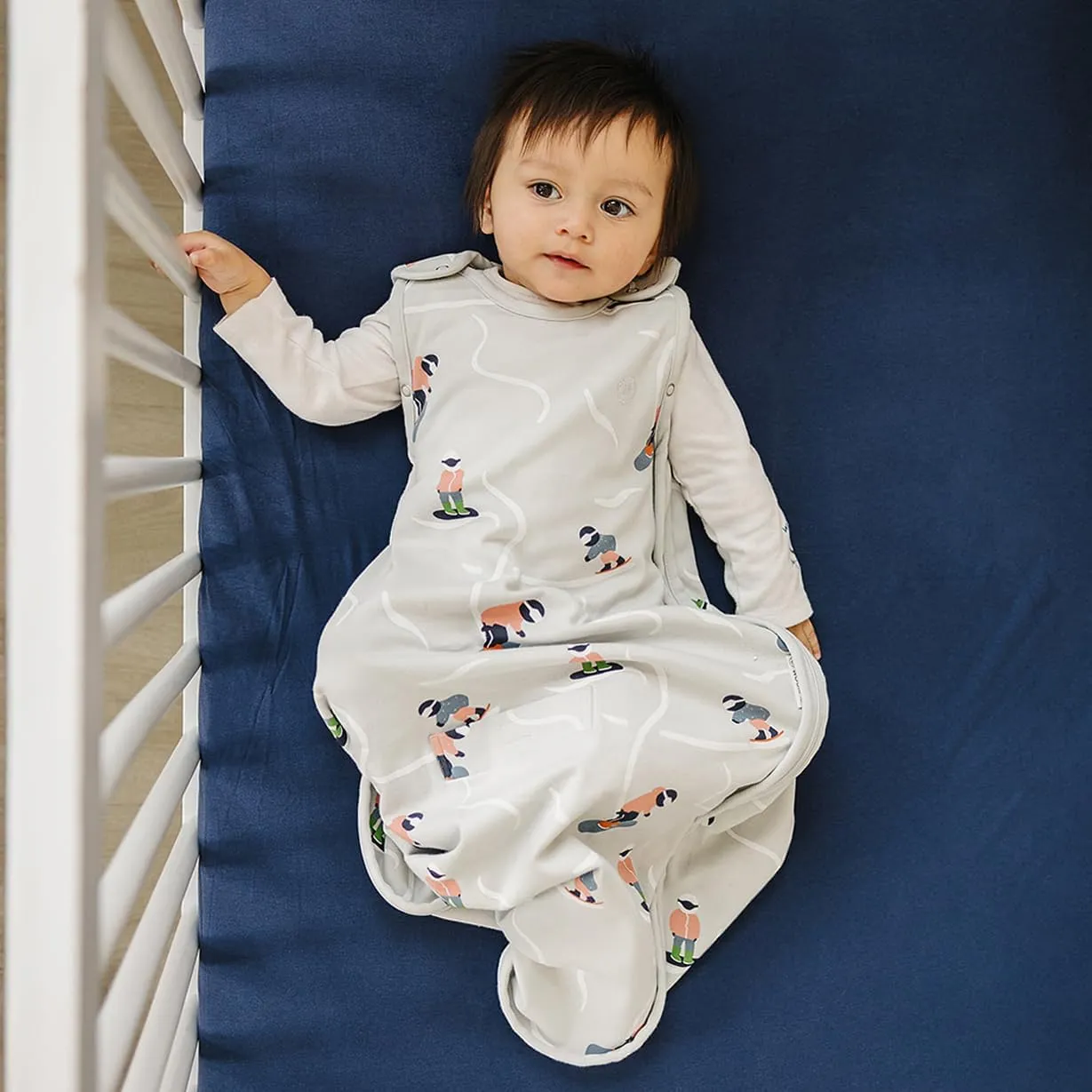Woolino Toddler Sleeping Bag, 4 Season, Merino Wool and Organic Cotton Baby Wearable Blanket, 2-4 Years