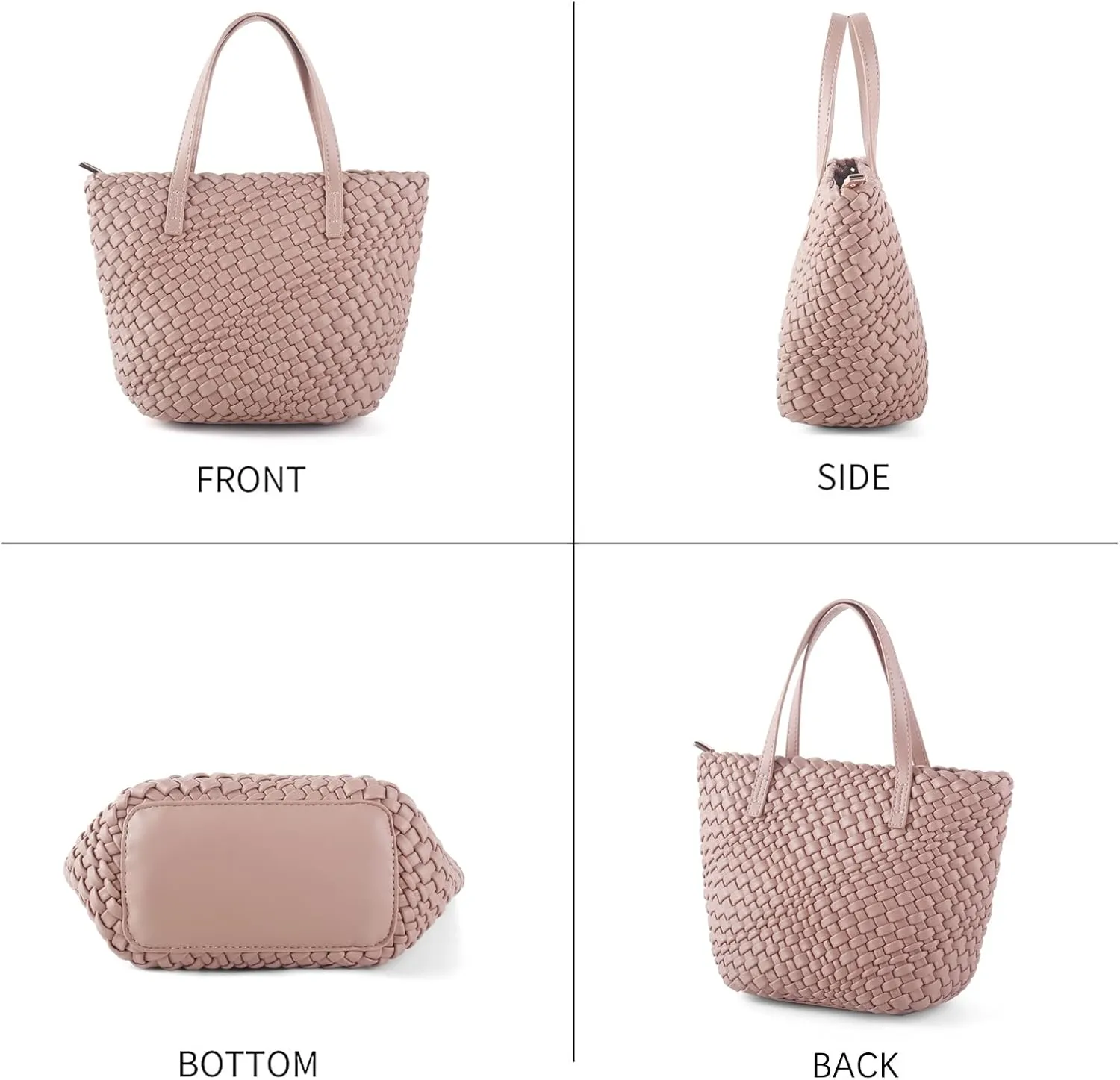 Woven Bags for Women Tote Hobo Shoulder Crossbody Bags PU Leather Handwoven Purse Summer Beach Travel Handbag