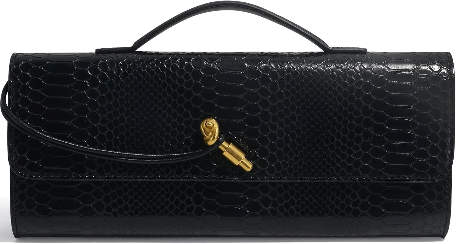 Woven Clutch Purses for Women, Leather Evening Bag Shoulder Handbag Formal Satchel Crossbody Purse Party Bag