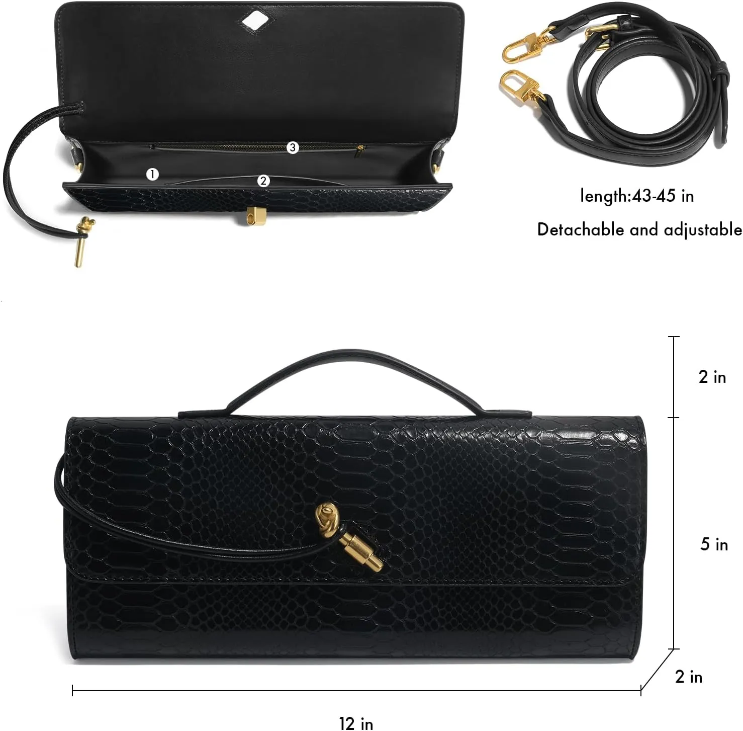 Woven Clutch Purses for Women, Leather Evening Bag Shoulder Handbag Formal Satchel Crossbody Purse Party Bag