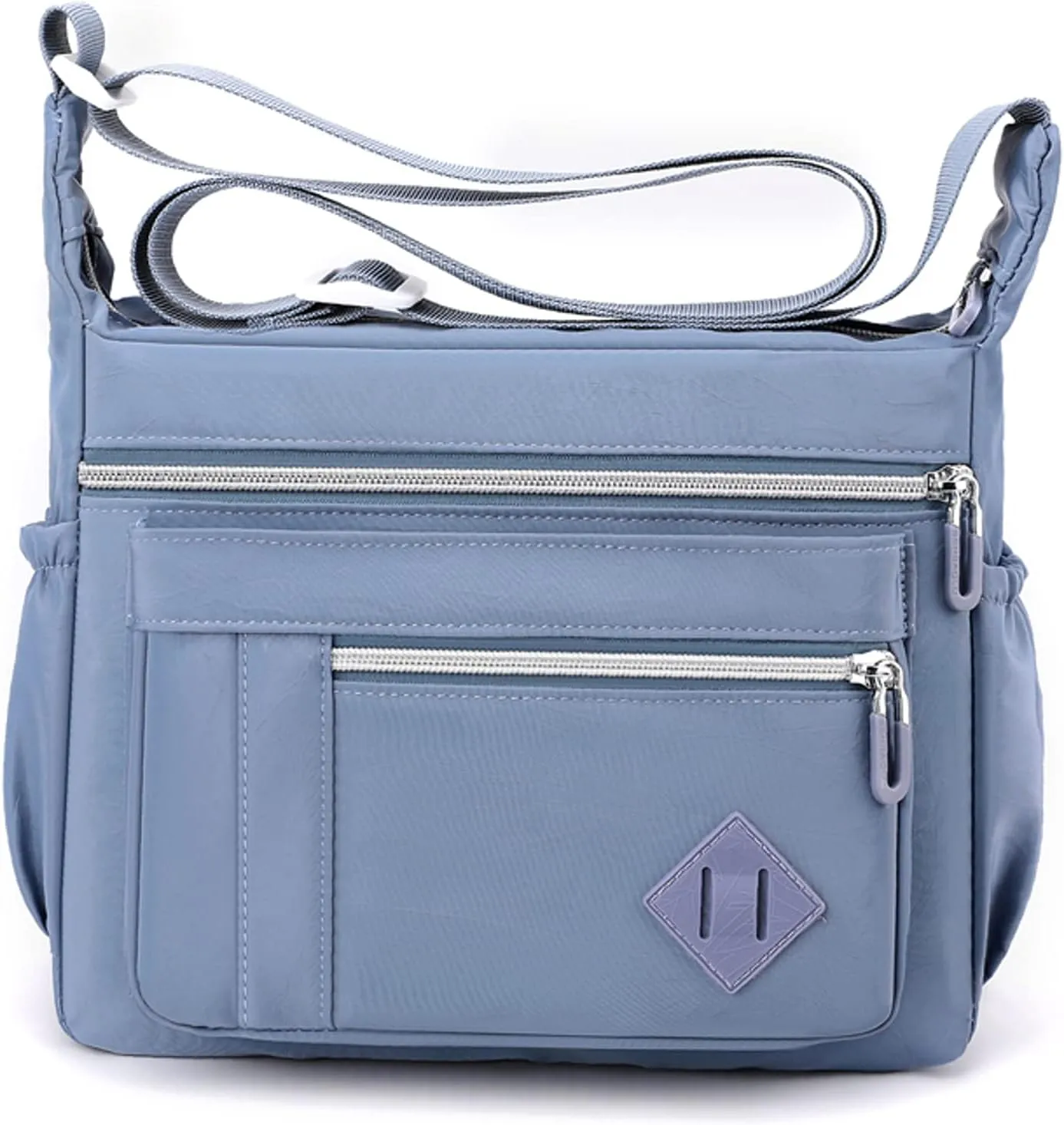 Wxnow Multi Pocket Shoulder Bag Crossbody Bag for Women Travel Purse Work Bag
