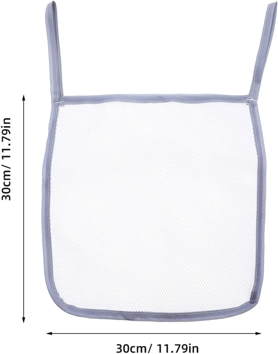 YARNOW 2pcs Stroller Hanging Organizer Bag Capacity Mesh Storage for Stroller Lightweight Durable Easy to Attach for Diapers Bottles for Parents