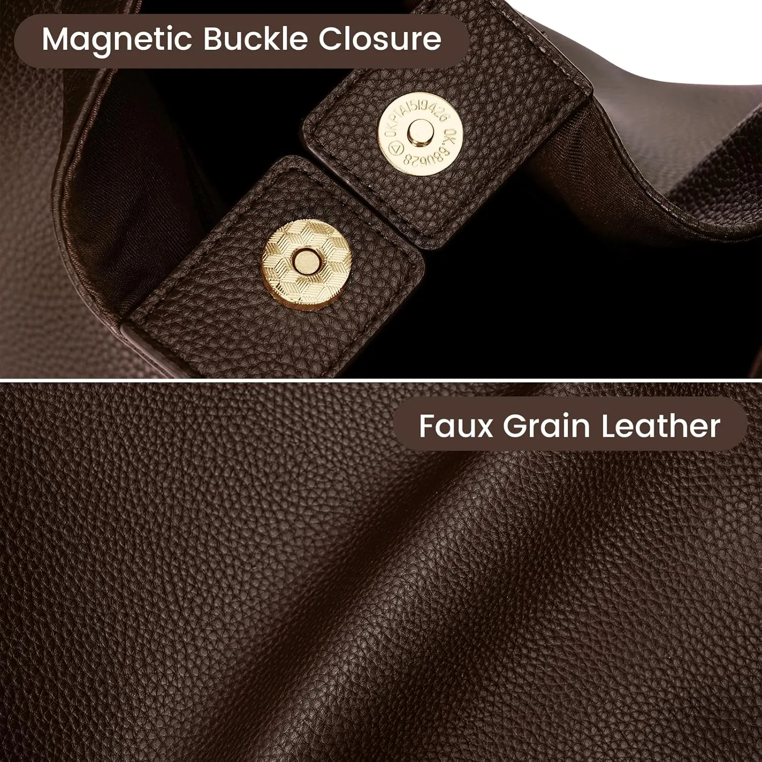 YFGBCX Slouchy Hobo Bag Vegan Leather Tote Bag for Women Burgundy Work Tote Bag College Hobo Handbag Red Shoulder Bag