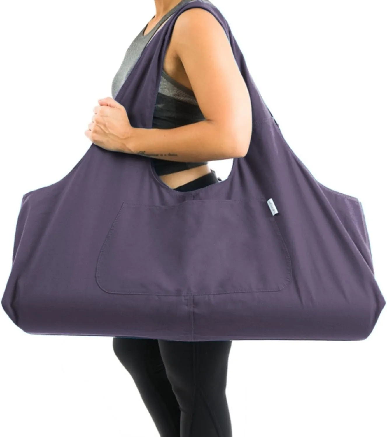 Yogiii Yoga Mat Bag | The ORIGINAL YogiiiTotePRO | Large Yoga Mat Bag or Yoga Mat Carrier with Side Pocket | Yoga Bag Fits Most Size Mats
