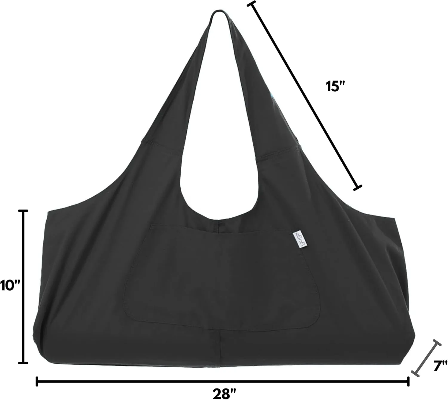 Yogiii Yoga Mat Bag | The ORIGINAL YogiiiTotePRO | Large Yoga Mat Bag or Yoga Mat Carrier with Side Pocket | Yoga Bag Fits Most Size Mats