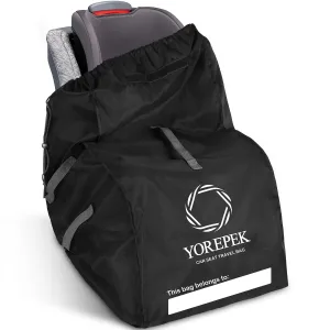 YOREPEK Car Seat Travel Bag Backpack, Universal Car Seat Bags for Air Travel Fits Convertible, Booster, Infant Carseat, Gate Check Carseat Cover for Airplane, Baby Flying Essential