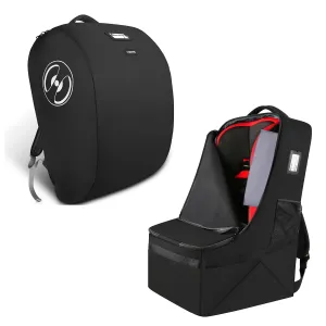 YOREPEK Padded Car Seat Travel Bag for Airplane, Compatible with Doona Car Seat Stroller, Car Seat Backpack for Air Travel, Baby Travel Essentials for Flying