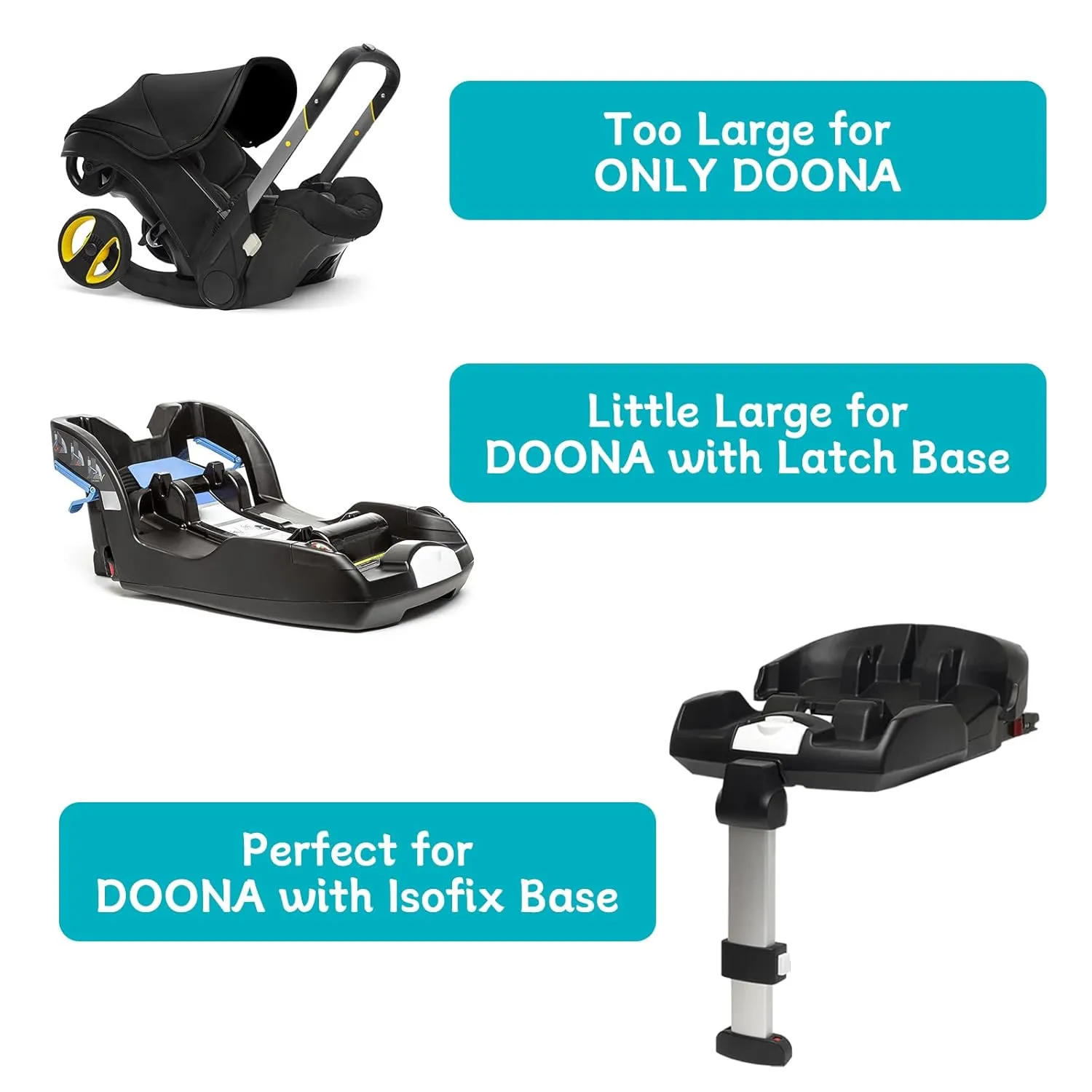 YOREPEK Padded Car Seat Travel Bag for Airplane, Compatible with Doona Car Seat Stroller, Infant Car Seat Bags with Lockable Zipper, Foldable Gate Check Stroller Bag Backpack for Baby Travel