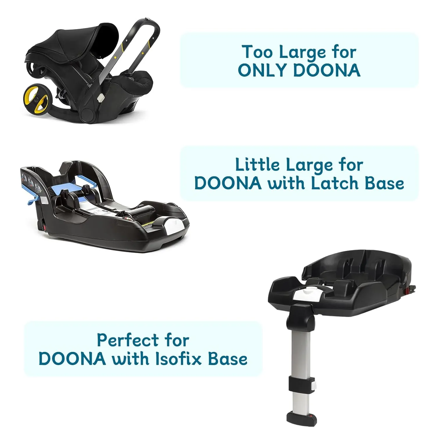 YOREPEK Padded Car Seat Travel Bag for Airplane, Compatible with Doona, Fit for Evenflo Shyft DualRide without Base, Infant Car Seat Bags with Lockable Zipper, Gate Check Stroller Bag for Baby Travel