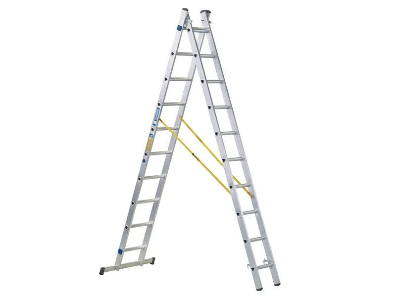 Zarges D-Rung Combination Ladder 2-Part 2 X 8 Rungs