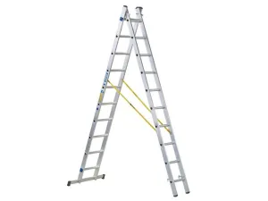 Zarges D-Rung Combination Ladder 2-Part 2 X 8 Rungs