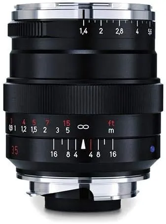 ZEISS Ikon Distagon T* ZM 1.4/35 Wide-Angle Camera Lens for Leica ZM-Mount Rangefinder Cameras, Black